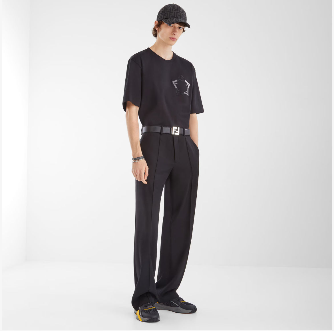 Casquette de baseball en tissu jacquard FF