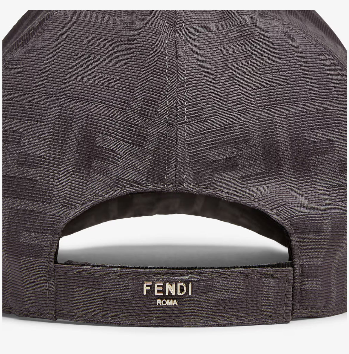 Casquette de baseball en jacquard FF gris