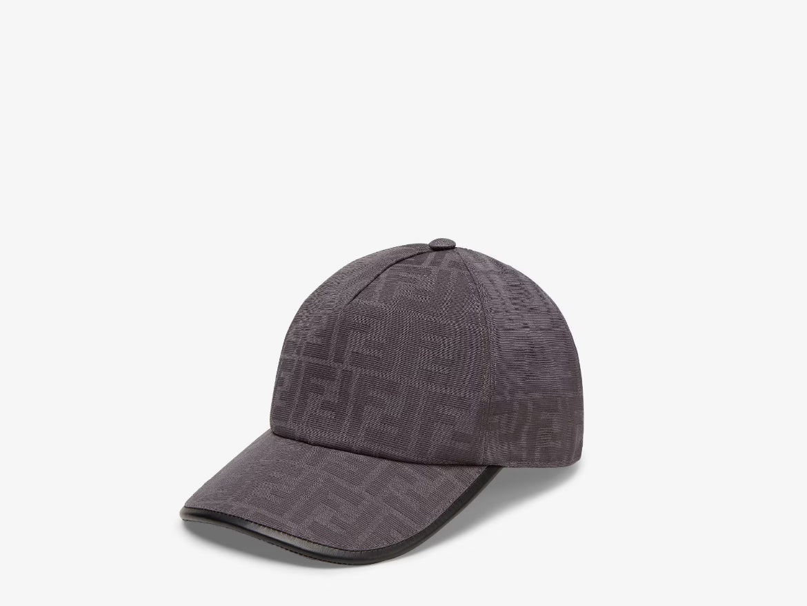 Casquette de baseball en jacquard FF gris